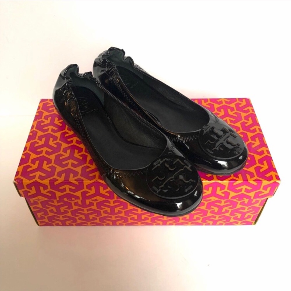 Tory Burch Patent Reva Ballet Flats